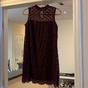 Purple lace dress